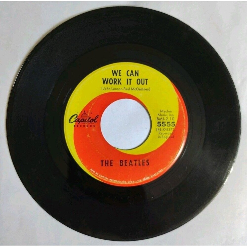 The Beatles ~ We Can Work It Out/ Day Tripper ~ Capitol 45 RPM Record